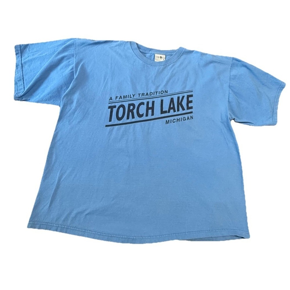 Torch Lake Michigan Blue Tshirt Unisex XL